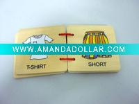 Wholesale Educational wooden toy learning book