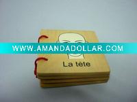 Wholesale Educational wooden toy learning book