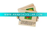 Wooden toy puzzle book