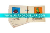 Wooden toy puzzle book