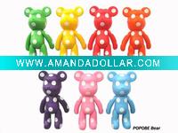Wholesale pvc bear wind up bear animal toy popobe bear