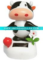solar toy Mini solar dance toys-cow