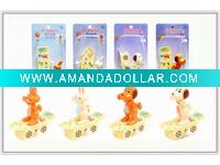 Wholesale wind up-Skateboard rabbit,dog