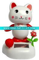 Wholesale solar toy Mini solar dance toys-cat