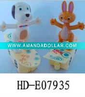 wind up sliding plate rabbit and dog