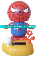 Mini solar dance toys-spider man