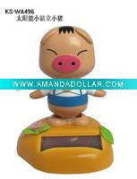 Mini solar dance toys-pig