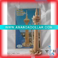 3d wooden building puzzles