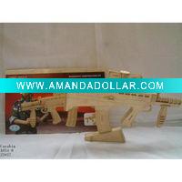 Gun 3D wooden jigsaw puzzles