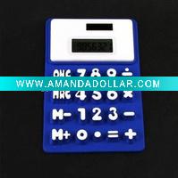 silicone solar rubber office foldable calculator