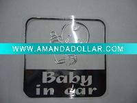 PVC sticker fashionable transparent label windshield logo