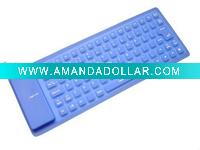 Wholesale New Slim Flexible Silicon Keyboard with Excellent Touch Feel ,Silicone keyboard