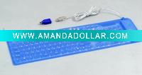 Wholesale New Slim Flexible Silicon Keyboard with Excellent Touch Feel ,Silicone keyboard
