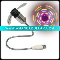 LED USB fan