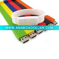 Wholesale Silicone wristband with built-in USB Memory