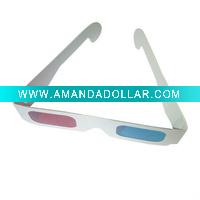 Wholesale Wholesales!new Red+Blue/Red+Green 3D Dimensional paper Glasses for movie game