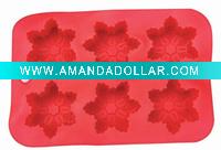 Wholesale Hot-Sell 6 Cups Silicone Ice Cube Tray