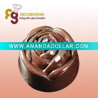 PC Chocolate Mould-- Beautiful Rose Shape-- Non-stick