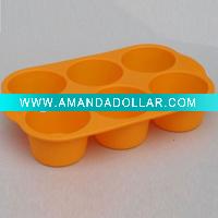 Wholesale Silicone 6 Cups Texas Muffin Pan