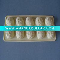 Wholesale 10 Cups Silicone Egg&Rabbit Chocolate Cube Tray
