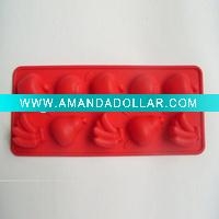 Wholesale Silicone 10 cups Fruit Chocolate Mould