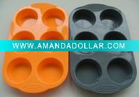 Wholesale Silicone 6 cups muffin pan