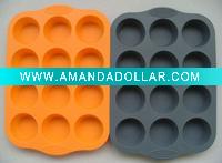 Silicone 12 cups muffin pan