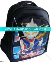 Wholesale book bag with Ultraman printing,school bag , backpack, student bag, travel bag