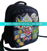 book bag with Ultraman printing,school bag , travel bag , bag, student bag