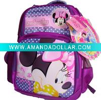 Wholesale book bag with carton with purple