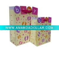 Wholesale LOVELY DESIGN BABY COLLECTION GIFT BAGS PAPER
