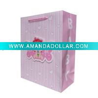 Wholesale 2011 PINK BABY SERIES FASHION PAPER BAG