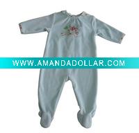 Wholesale baby romper with flower emb