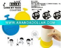 Wholesale TM09006 Promotion PVC Plastic cup coaster