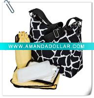 Black Giraffe Classic Diaper Bag