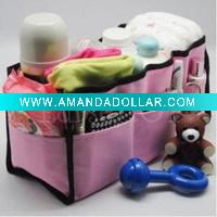 Wholesale baby nylon diaper bag organizer purse pockets