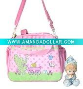 Wholesale cute little elephants 600D Diaper bag for mother