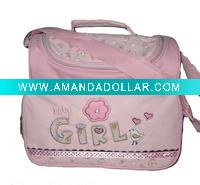 Wholesale 600D shoulder small baby nappy bags for girls