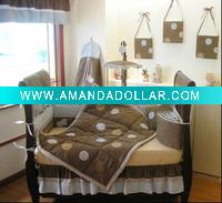 Wholesale 9pcs cotton baby bedding set (Model number: BS-009)