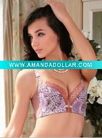 Wholesale Ultra-stretch V-neck flower bra