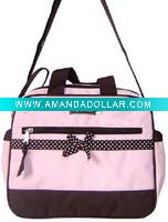 Wholesale 300D practical shoulder diaper bag for baby