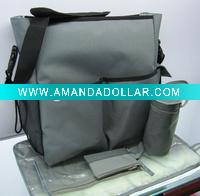 Wholesale fashion polyester baby nappy bag