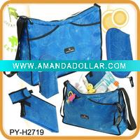 Wholesale fashion shoulder baby diaper bag