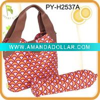 Wholesale fashion cotton diaper bag