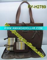 Wholesale fashion mummy tote diaper bag