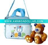 Wholesale 600D small handmade shoulder bag for baby(blue)