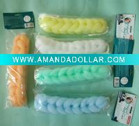 Wholesale promotional colorful PE mesh shower belt