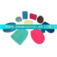 Wholesale Microfiber bath sponge & mitt