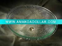 Wholesale 2011 Newest popular in Europe Crystal Glass Vessel Basin