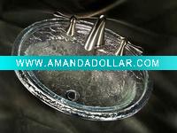 Wholesale 2011 Hight quality Crystal Glass Vessel Sink
